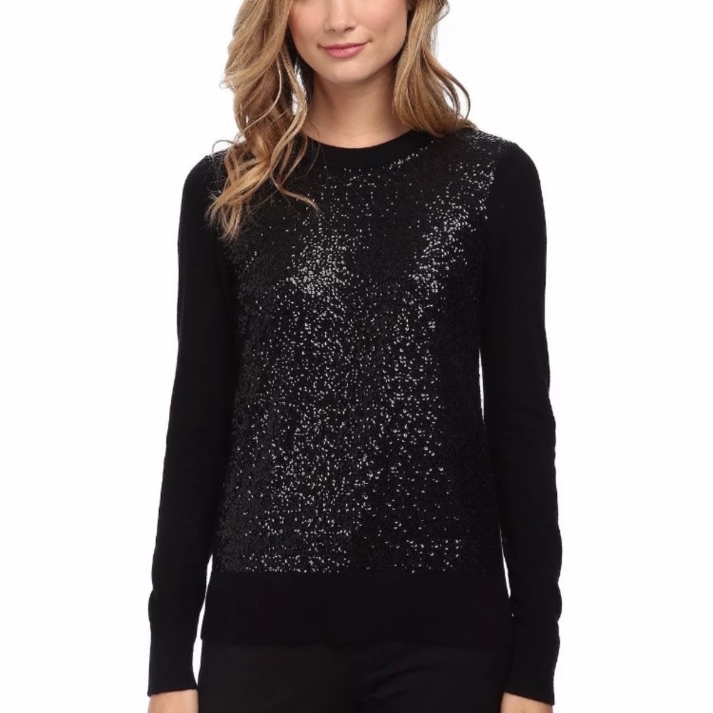 Kate Spade Fluffy Wool Sequin Sweater